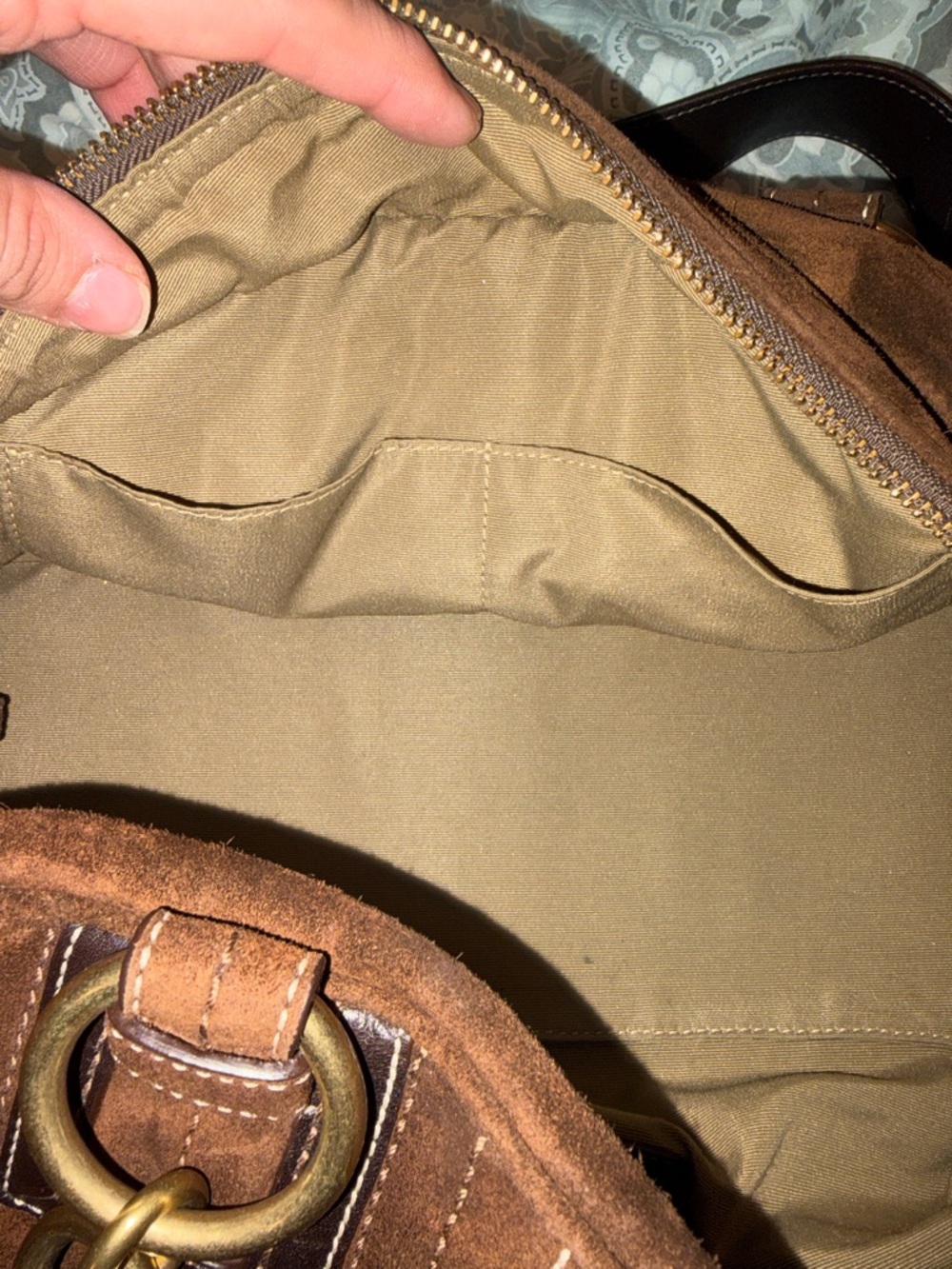 Vintage Coach Mia Soho Chocolate Brown Suede Buckle Satchel - Picture 14 of 14